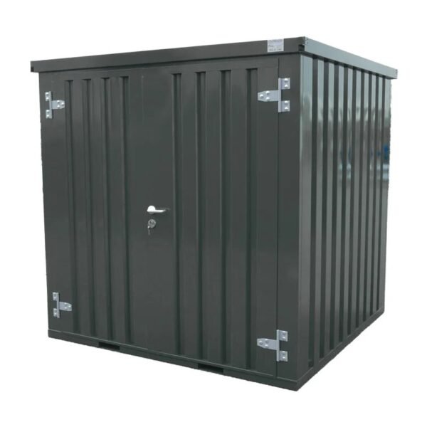 Conteneur Démontable Anthracite 2 X 2 Mètres – Avec Double Porte – Image 4