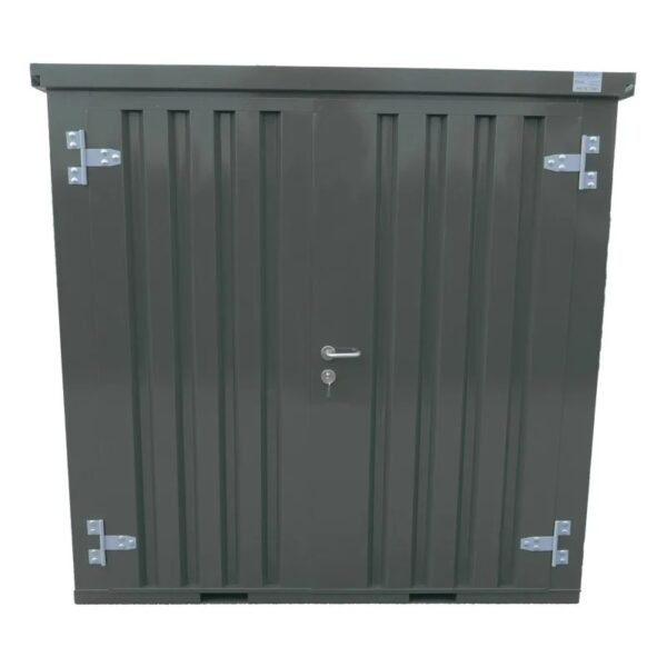 Conteneur Démontable Anthracite 2 X 2 Mètres – Avec Double Porte – Image 2