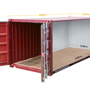 Conteneur maritime de 20 pieds standard