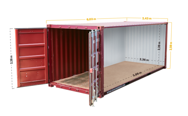 Conteneur maritime de 20 pieds standard – Image 2