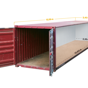 Conteneur maritime de 40 pieds standard