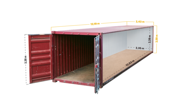 Conteneur maritime de 40 pieds standard – Image 2