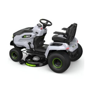 PACK Tracteur tondeuse autoportée à éjection latérale et mulching, 4 batteries 10Ah et chargeur rapide – EGO TR4201E