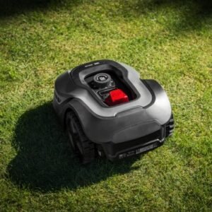 Tondeuse robot connectée avec batterie 20V / 5 Ah – Largeur de coupe 18 cm, jusqu’à 1000m2 de surface, Wifi et Bluetooth